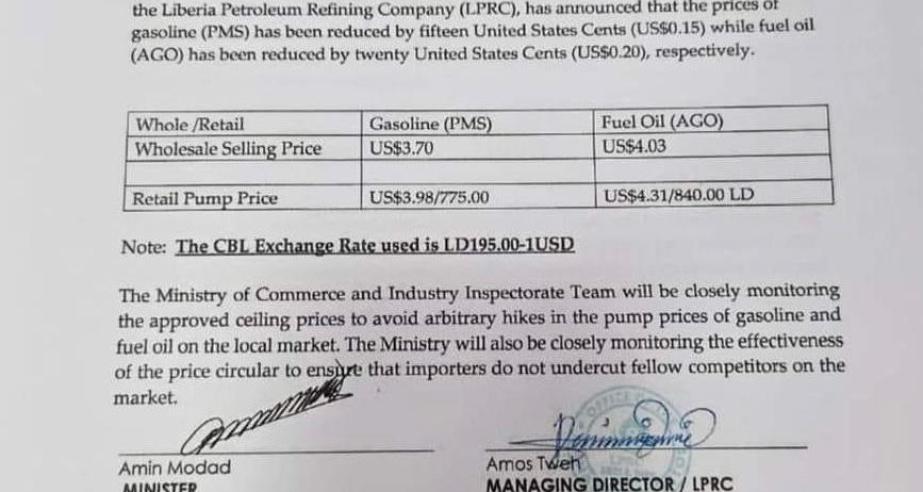 Reduction in Petroleum Products