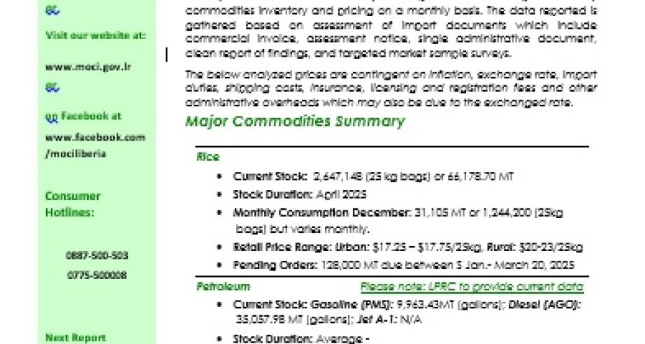 Commerce Today  Monthly Critical Commodities Bulletin