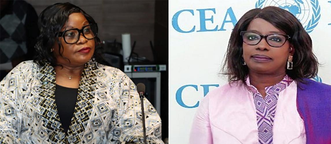 Minister of Commerce & Industry, Magdalene E. Dagoseh and Ms. Ngone Diop, Director of ECA Sub-Regional Office for West Africa (SRO-WA).