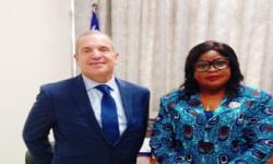 L R Ambassador Toner & Min. Dagoseh