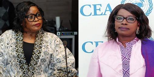 Minister of Commerce & Industry, Magdalene E. Dagoseh and Ms. Ngone Diop, Director of ECA Sub-Regional Office for West Africa (SRO-WA).