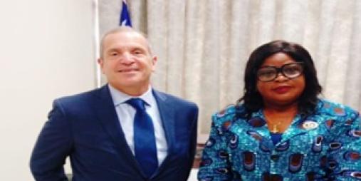 L R Ambassador Toner & Min. Dagoseh