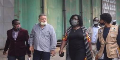 New Commerce Minister Tours Rice Warehouses at Freeport.