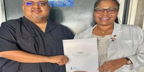 Minister Modad in a jubilant mood 