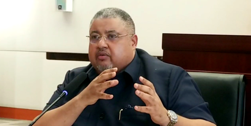 Commerce Minister Amin Modad at his confirmation hearing.